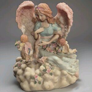 Angel Music Box “Jesus Loves Me This I Know” Song W/ Cherub Turning